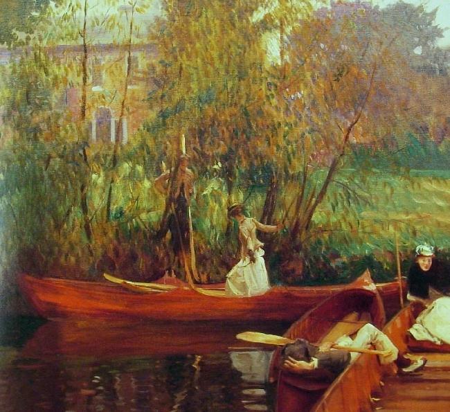John Singer Sargent A Boating Party oil painting image